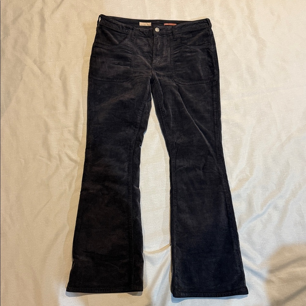 Pilcro Midnight Black Flare Pants
